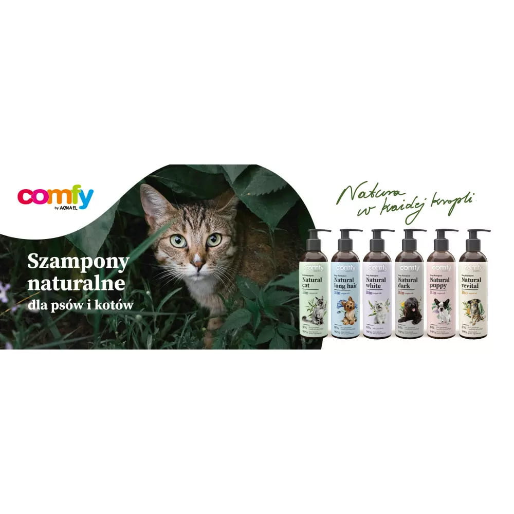 Comfy Natural Cat Szampon Dla Kota Płyn Do Mycia Kotów Nawilżający 250ml